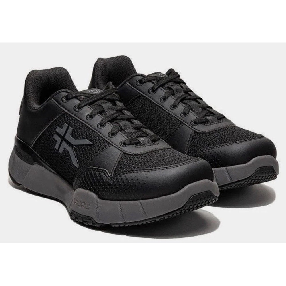 NIB $160 KURU Women's 9.5 Wide QUANTUM 2.0 Sneaker Shoes Jet Black/ Slate Gray